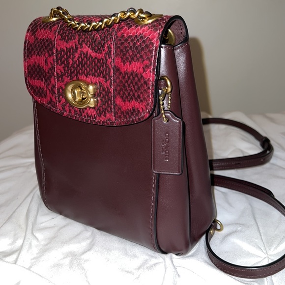 Coach backpack with snakeskin accent - Picture 7 of 13